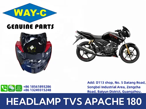 WAY-C High-Performance Motorcycle Front Headlight TVS Apache RTR 160 Headlamp LED N92202390D